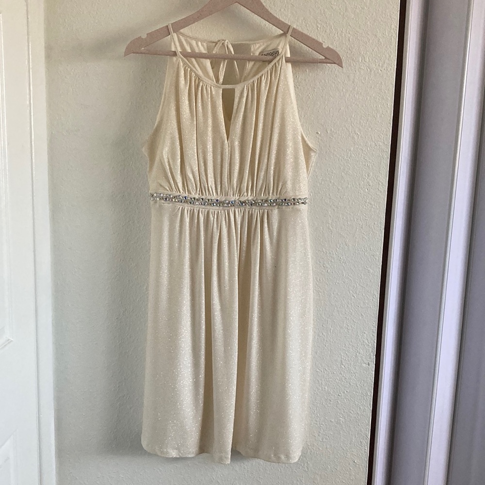 ENFOCUS STUDIO Sparkly Halter Dress
